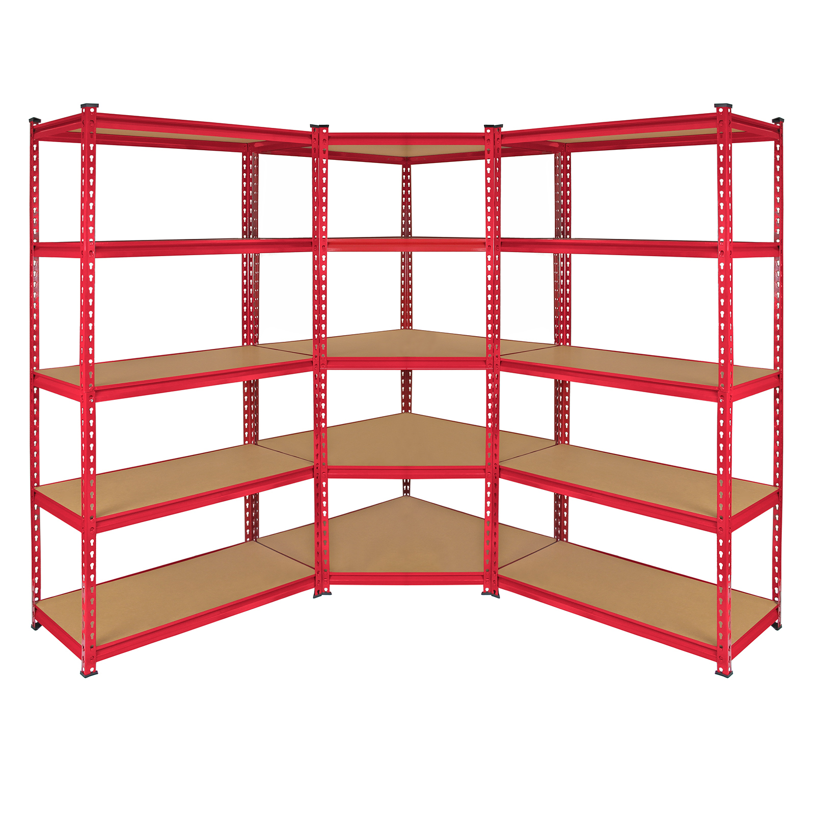 Estantería MONSTER RACKING Z-Rax De Acero Sin Tornillos (Rojo - 90x45x183cm)