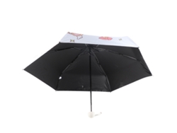 Paraguas plegables con estampado de dibujos animados, protección UV, impermeables y portátiles.