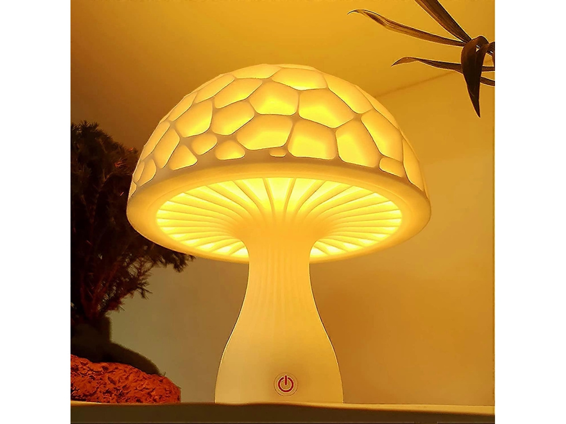 Luz nocturna infantil con forma de seta impresa en 3D - Rosewell