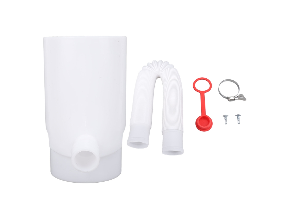 Sistema de recolección de agua de lluvia, desviación redonda, blanco, 10 cm