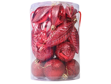 Bolas de adorno para árbol de Navidad-Bola de Navidad decorada con purpurina, estilo 3