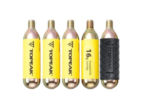 Cartuchos de Co2 TOPEAK Cartridge 16g Threated (x5) TU
