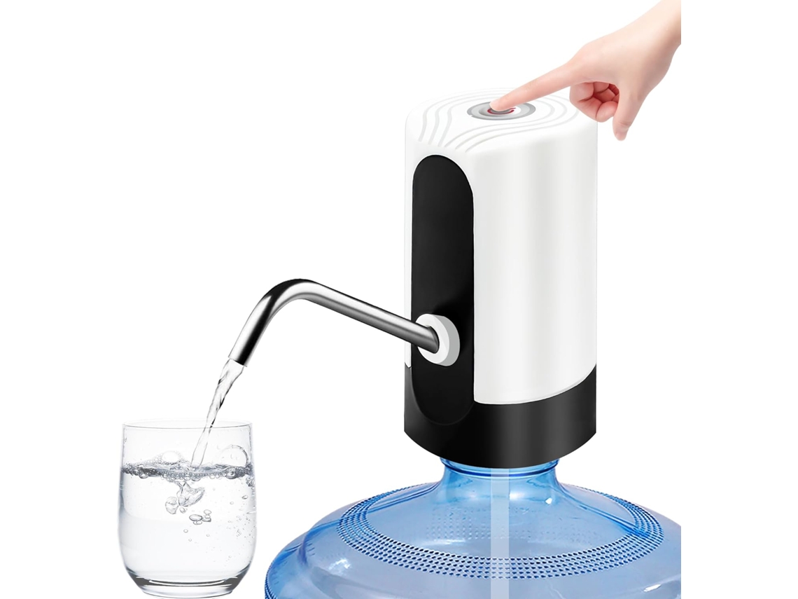 Bomba de agua eléctrica blanca con cable de datos USB, chrui