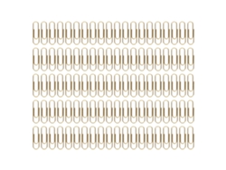 1.1in 100pcs Clips De Papel Metálicos Antioxidantes Resistentes Al Deslizamiento Para Oficina Oro