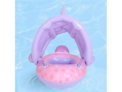 Flotador de natación con doble correa y parasol para piscina Digitallab