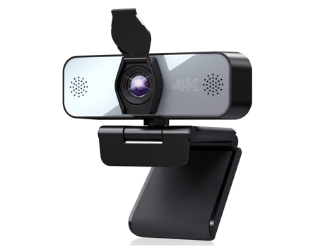 Cámara web 4K con cámara web de transmisión de micrófono para PC, computadora portátil, Mac, cámara web de videollamadas con cubierta de privacidad...