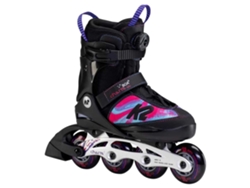 Patins em Linha de Alumínio Charm Boa Preto Roxo Eu 35-40K2 Skate