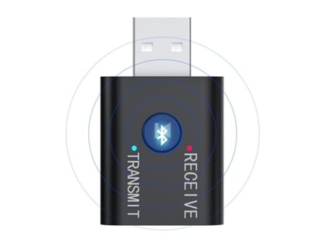 Mini adaptador de receptor inalámbrico Bluetooth 5.0 Transmisor de audio Estéreo Bluetooth Dongle AUX USB 3.5mm para computadora portátil TV PC Car...