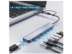 Concentrador USB C de alta velocidad Transferencia rápida de datos y diseño compacto plug and play para una conectividad sin esfuerzo Adaptador Yizhood