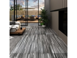 Lamas Para Suelo De Pvc Autoadhesivas Gris Rayado 2,51 M² 2 Mm