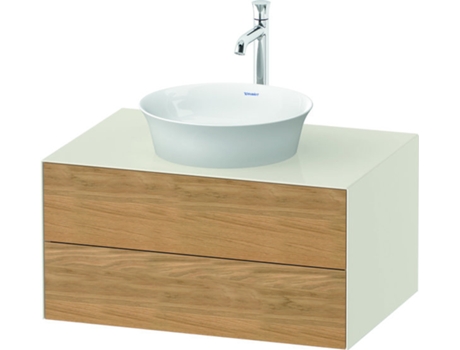 DURAVIT Tulip blanco, mueble de baño colgado en la pared, ancho 800 x fondo 550mm, con 2 cajones, con tecnología tip-on, WT49850