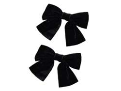 Lazo de terciopelo hecho a mano con pinza para el cabello, accesorio ideal para niñas y adolescentes.