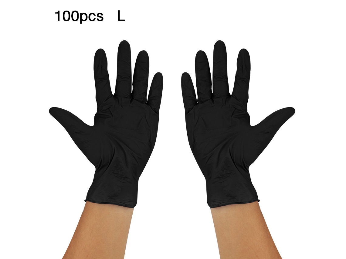 100 Guantes De Nitrilo Desechables Sin Polvo Para Exámenes Médicos E Industriales.