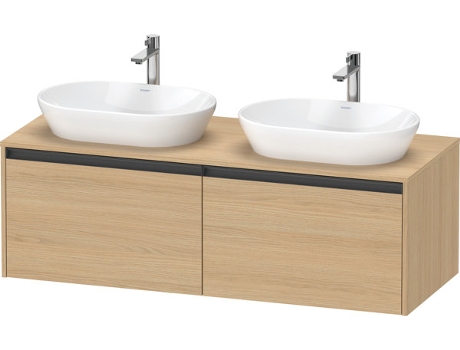 Mueble DURAVIT Ketho.2 bajo lavabo recorte para lavabo en ambos lados 1400x459x550mm K24888B