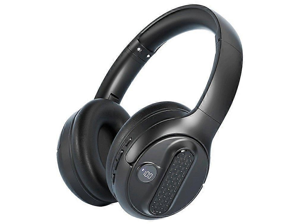 Auriculares plegables con pantalla de batería, compatibles con Bluetooth, supraaurales, compatibles con tarjeta TF Ly Ebike