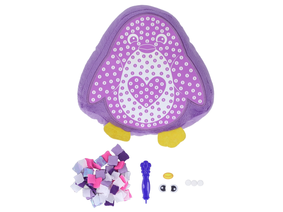 Travesseiro Animal Diy De Pelúcia Artesanal Descompressão Brinquedo Para Crianças Pinguim