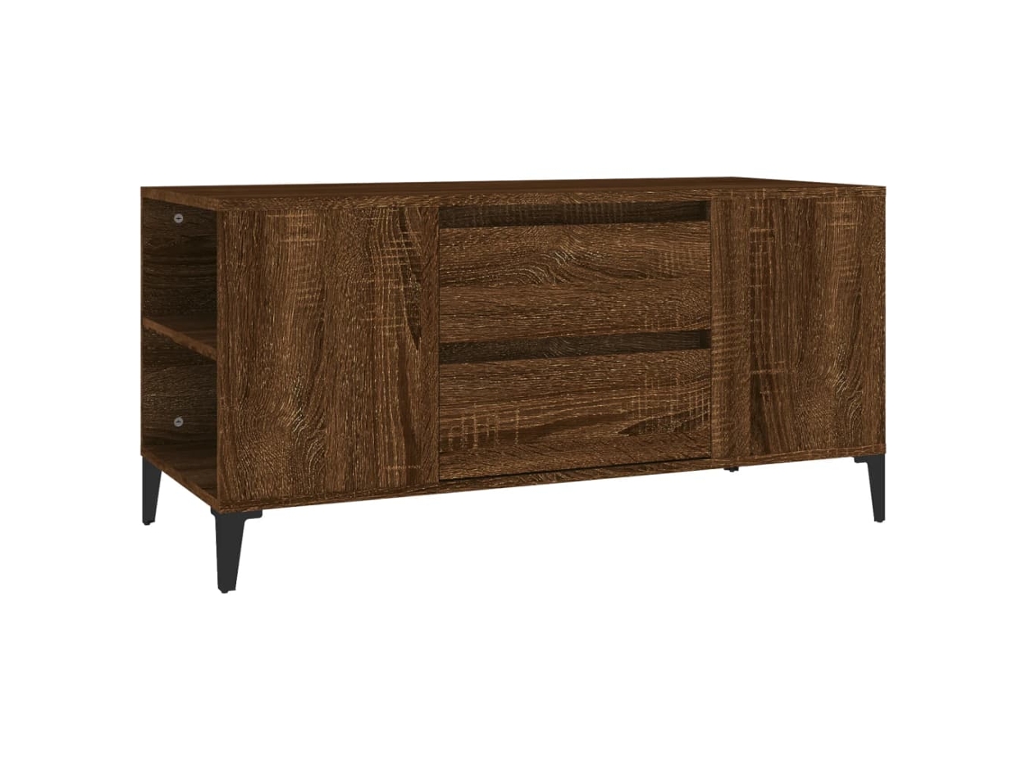 Mueble de TV para accesorios, madera de roble, marrón, MAISON EXCLUSIVE (102 x 44,5 x 50 cm)