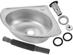 Fregadero pequeño de acero inoxidable para autocaravana, con un solo seno, juego compacto sin accesorios. SFUSHOS