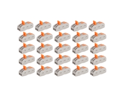 25 Conectores De Cable Compactos De 4 Orificios Para Empalme Rápido De Cables En Aplicaciones De Construcción Y Automoción.