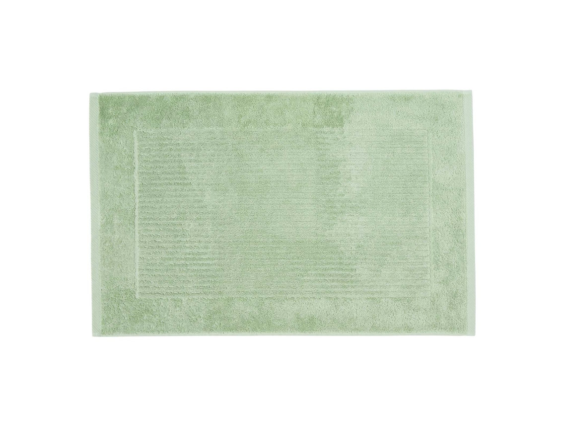Homescapes Imperial Plain Sage Green Bath Mat
