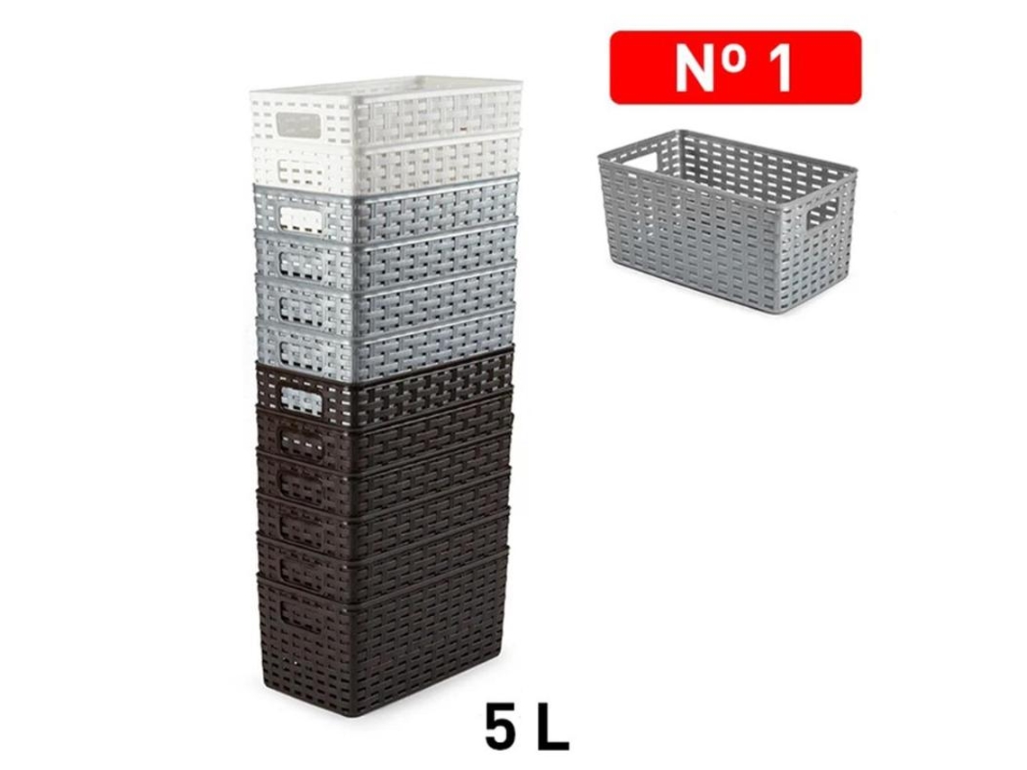 Cesta rattan n1 5l 28x15 cm surtida