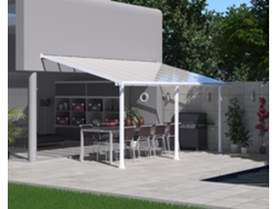CANOPIA Pérgola Olympia Cobertor de Terraza de Aluminio 3X5,5 m Blanco