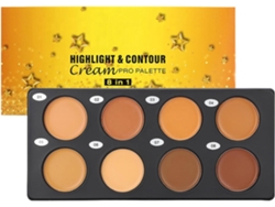 Palette De Correcteur De Teint Crémeux, 8 Teintes Anti