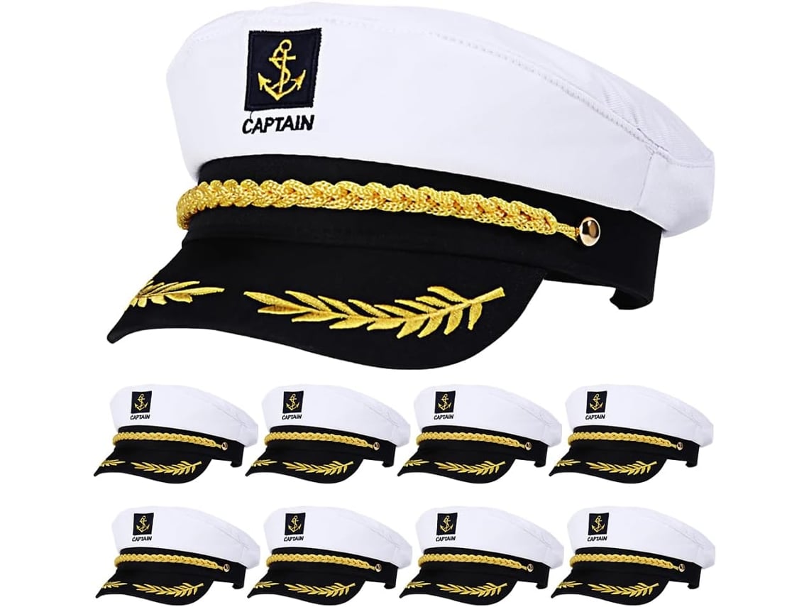 Sombreros Decorativos De Capitán De Barco, 20 Unidades, De Algodón Y Plástico, Para Cosplay.