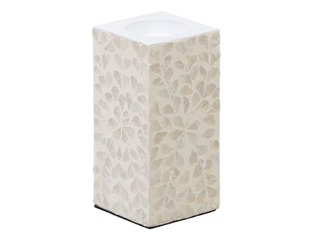 Portavelas BIGBUY HOME en Nácar (Beige - 10.50 x 10.50 x 21 cm)