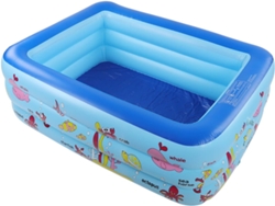 Piscina Inflable, Natación Familiar Niños Adultos, Bomba Patio