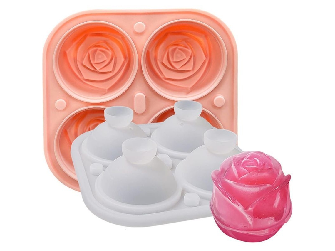 2026-bandeja De Gelo De Silicone Empilhável Laranja Com Tampa Antigoteo Para Bebidas Cócteis Whisky Geleia Suco