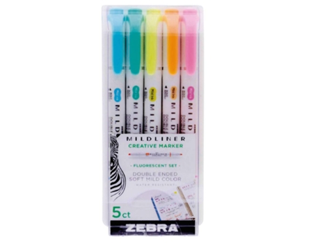 Marcador ZEBRA Mildliner (Pincel Punta Doble - Multicolor)