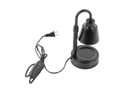 Rebe-lámpara Calentacera De Velas Regulable Con Temporizador Y Altura Ajustable, Decorativa Retro Para Fundir Cera Con 2 Bombillas, Plug Ee.uu., Negro
