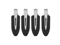 4 Piezas Pinzas De Pelo Para Maquillaje Accesorios Sin Doblar Sin Arrugas Clips De Pelo Para Mujer Negro