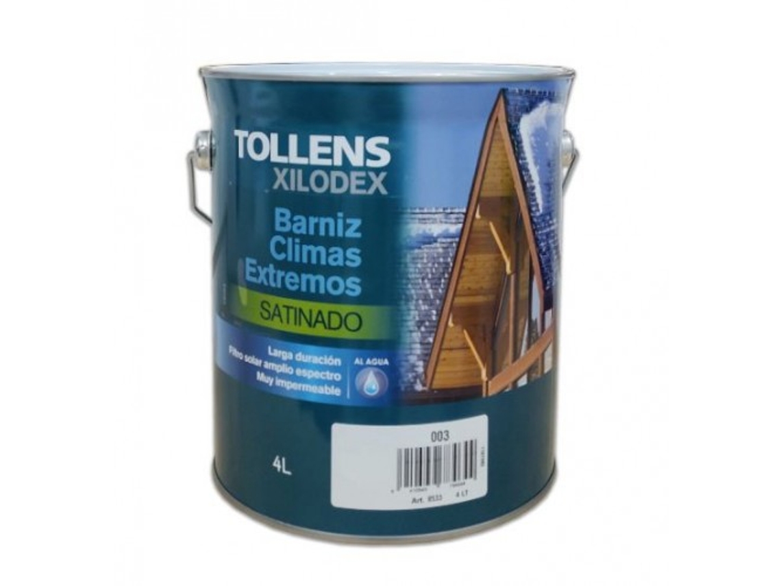 Barniz Al Agua Climas Extremos Satinado 4 Lt (Iroko De Tanzania 513)