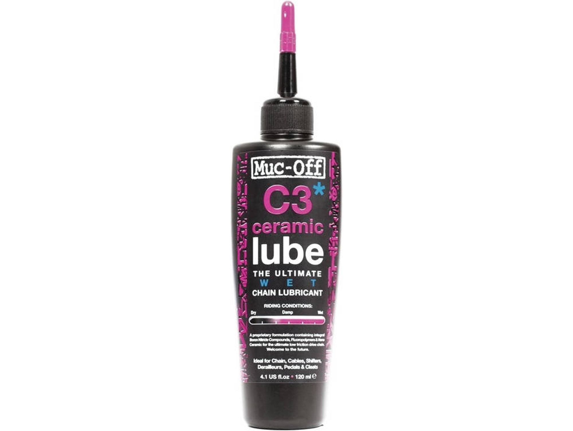Lubricante de Bicicleta MUC-OFF C3 Wet Cerami en Tubo 120 ml