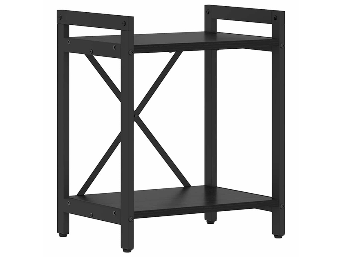 Maison Exclusive - Estante De Libros Roble Negro 40 X 30 X 50 Cm