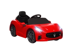 Coche Eléctrico Infantil Maserati Gran Turismo De 12 V Con Control Mp3, Color Rojo.