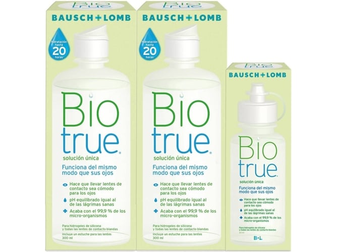 Crema Facial BIOTRUE 2 Unidades 300 ml + Biotrue 6ml