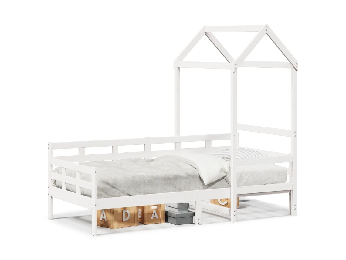 Maison Exclusive - Sofá Cama Madera Maciza De Pino Blanco 80x200 Cm