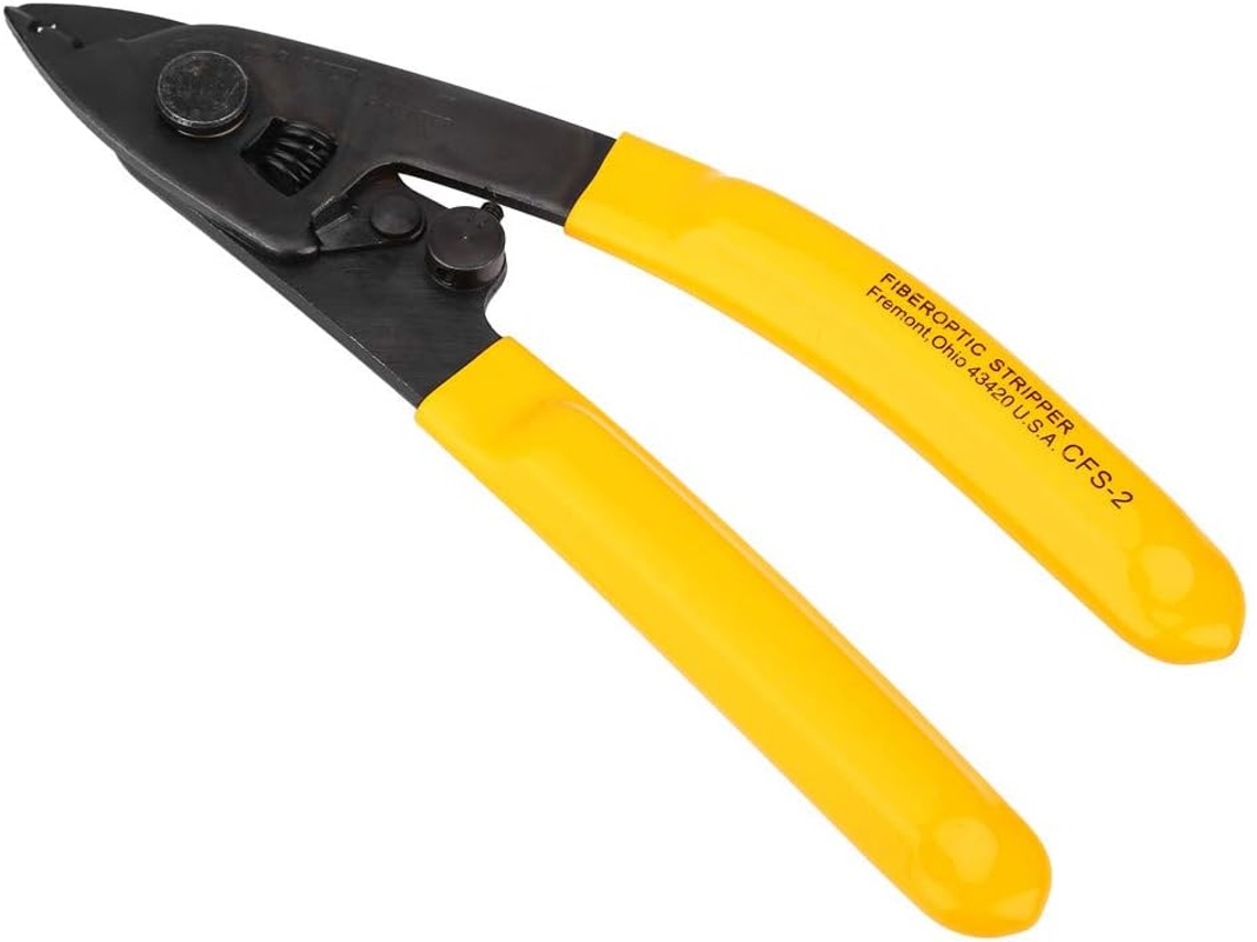 Alicates pelacables de fibra óptica CFS-2 con dos orificios para cables de fibra óptica FTTH.