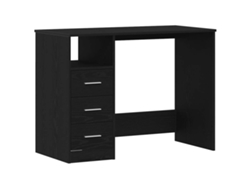 Maison Exclusive - Escritorio Con Cajones Contrachapada Roble Negro 102x50x76 Cm