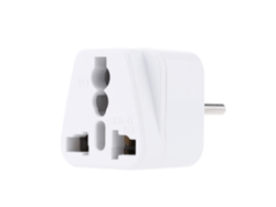 Adaptador (enchufe Estadounidense A Enchufe Europeo, Material De Lámina De Cobre)
