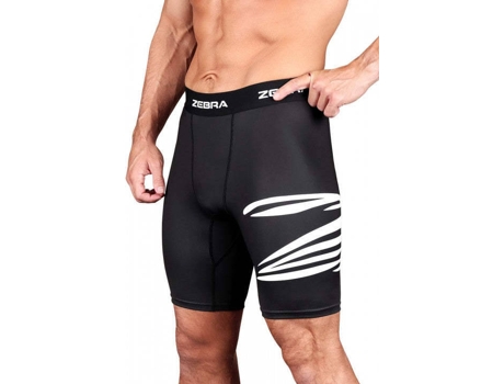 Pantalones Cortos ZEBRA Performance (Negro - XL)