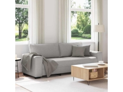 Sofá De 3 Plazas | Sofá De Sala | Sofá De Relaxación 180 Cm Tejido Gris Nublado Wsd454242 Lovely Home