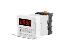 Veloriskku-1pc Relé Temporizador Digital Ciclo Ac/dc 24-240v Retardo 0.1s-99h Zys48-s Branco