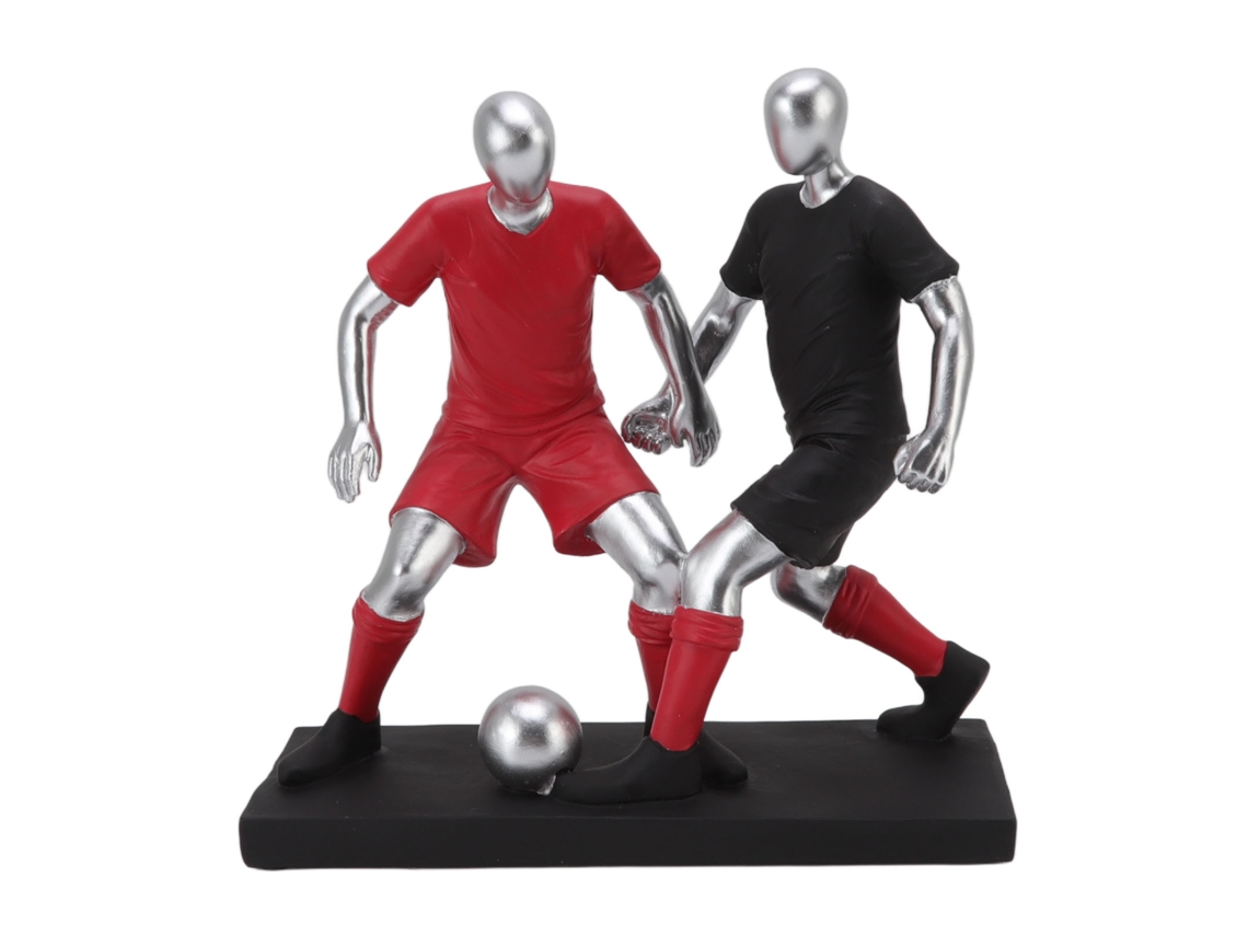 Estatua De Jugador De Fútbol Resign Escultura Miniatura Figura Decorativa Para Ornamentos De Fútbol Y Fútbol Sala