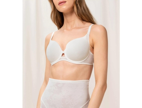 Sujetador de Mujer TRIUMPH Wild Rose Sensation Alpaca Blanco (105 cm D)