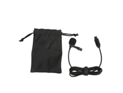 TRUYUETY Micrófono Lavalier Inalámbrico -34dB, Micrófono de Solapa Metálico para Insta360 ONE R, Smartphone Type C, 1,5 m