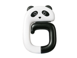 Gancho para mochila y auriculares para colocar debajo del escritorio, con un bonito diseño de panda, plegable y resistente.